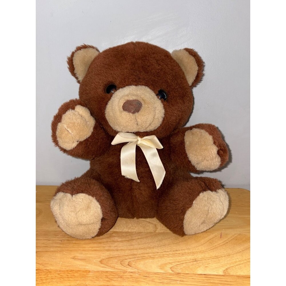 Vintage America Wego Brown Teddy Bear #9347 Stuffed Animal Plush Toy 10"